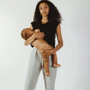 Madri Collection - Crossover Top in Black - size Small